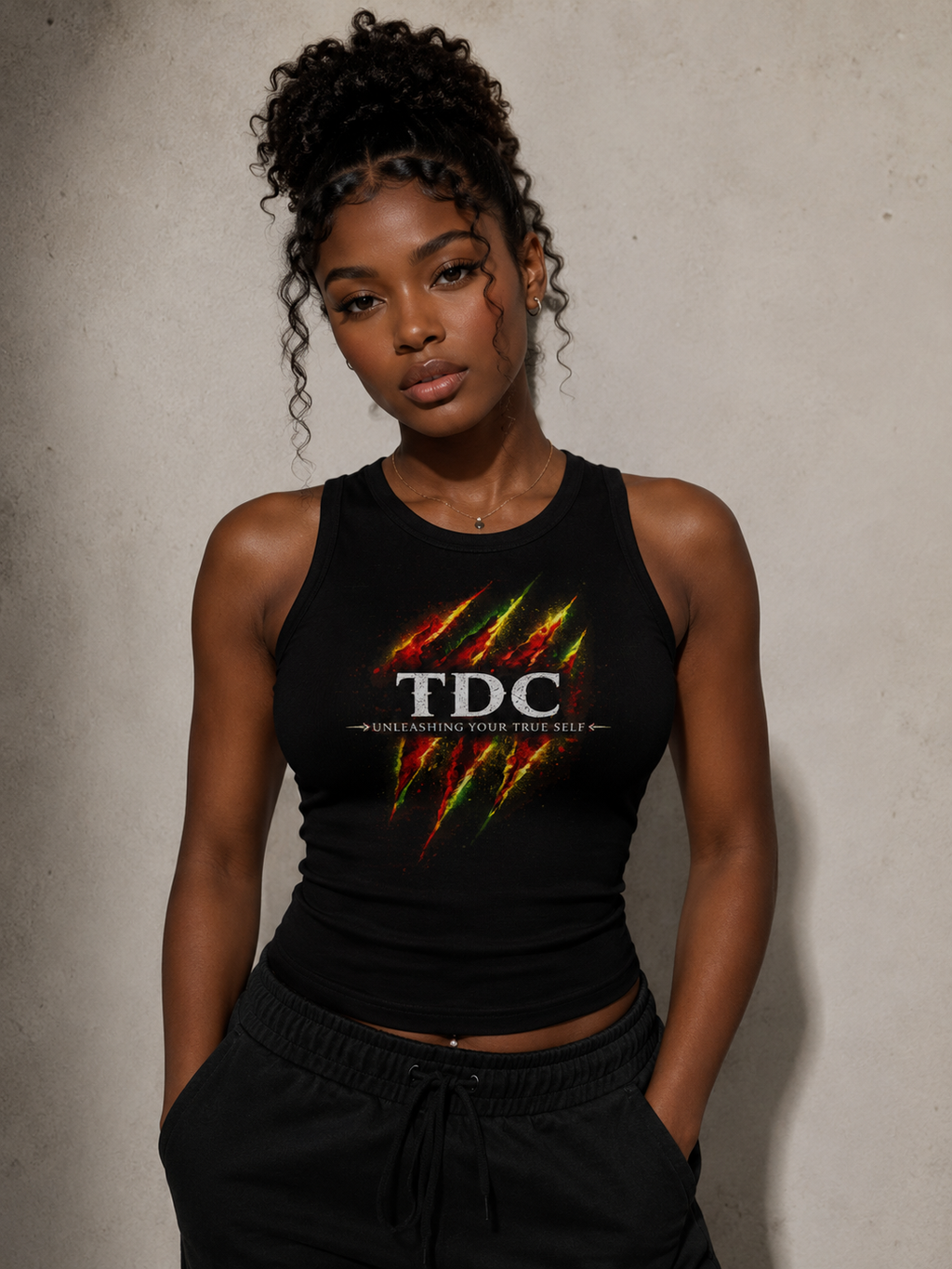 UNLEASH 001 TANK TOP ( BLACK)